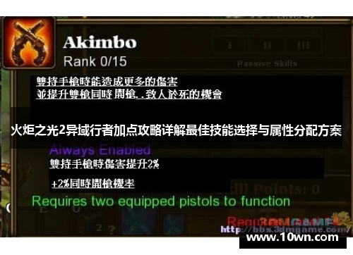 火炬之光2异域行者加点攻略详解最佳技能选择与属性分配方案 火炬之光2异域行者加点攻略详解最佳技能选择与属性分配方案